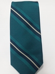Green, Navy and White Stripe Estate Tie | Estate Ties Collection | Sam's Tailoring Fine Men Clothing