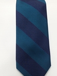 Turquoise and Navy Stripe Estate Tie | Estate Ties Collection | Sam's Tailoring Fine Men Clothing