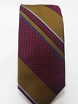 Wine, Tan, White and Black Estate Tie | Estate Ties Collection | Sam's Tailoring Fine Men Clothing