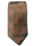 Robert Talbott Rust With Golden Floral Pattern Estate Ambassador Tie 321123-46|Sam's Tailoring Fine Men's Clothing
