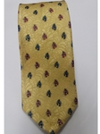 Robert Talbott Golden With Blue And Pink Small Flowers 7 Fold Sudbury Tie 321123-57|Sam's Tailoring Fine Men's Clothing