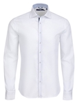 White Waffle Texture Long Sleeve Button Up Shirt | Stone Rose Shirts Collection | Sams Tailoring Fine Mens Clothing