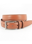 Tan Italian Aniline Leather Lined Belt | Torino leather Fine Belts | Sam's Tailoring Fine Men Clothing