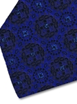 Blue, Black & Brown Sartorial Silk Tie | Italo Ferretti Fine Ties Collection | Sam's Tailoring
