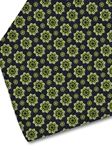 Navy and Green Floral Sartorial Silk Tie | Italo Ferretti Fine Ties Collection | Sam's Tailoring