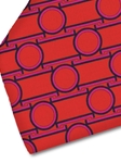 Orange, Pink & Black Sartorial Silk Tie | Italo Ferretti Fine Ties Collection | Sam's Tailoring