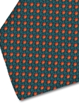 Sea Green & Orange Sartorial Silk Tie | Italo Ferretti Fine Ties Collection | Sam's Tailoring