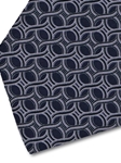 Navy and Grey Sartorial Silk Tie | Italo Ferretti Fine Ties Collection | Sam's Tailoring