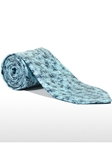 Light Blue Patterned Sartorial Tailored Silk Tie | Italo Ferretti Fine Ties Collection | Sam's Tailoring