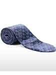 Blue Patterned Sartorial Tailored Silk Tie | Italo Ferretti Fine Ties Collection | Sam's Tailoring