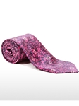 Pink and Black Patterned Tailored Silk Tie | Italo Ferretti Fine Ties Collection | Sam's Tailoring