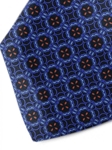 Black, Blue and Orange Sartorial Silk Tie | Italo Ferretti Ties Collection | Sam's Tailoring Fine Men Clothing