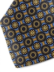 Tan, Blue & Navy Sartorial Silk Tie | Italo Ferretti Ties Collection | Sam's Tailoring Fine Men Clothing