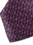 Pink, Black & Blue Sartorial Silk Tie | Italo Ferretti Ties Collection | Sam's Tailoring Fine Men Clothing