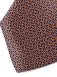 Orange, Sky & Black Sartorial Silk Tie | Italo Ferretti Ties Collection | Sam's Tailoring Fine Men Clothing