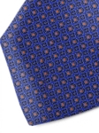 Blue and Orange Dots Sartorial Silk Tie | Italo Ferretti Ties Collection | Sam's Tailoring Fine Men Clothing