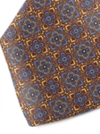 Yellow and Blue Floral Sartorial Silk Tie | Italo Ferretti Ties Collection | Sam's Tailoring Fine Men Clothing