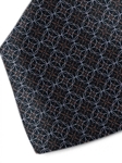 Black, Sky & Brown Sartorial Silk Tie | Italo Ferretti Ties Collection | Sam's Tailoring Fine Men Clothing