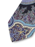Blue Cashmere Paisley Sartorial Silk Tie | Italo Ferretti Ties Collection | Sam's Tailoring Fine Men Clothing