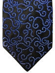 Black With Sapphire Sartorial Silk Tie | Italo Ferretti Luxury Ties | Sam's Tailoring Fine Men Clothing