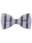 Gray & Black Sartorial Handmade Silk Bow Tie | Bow Ties Collection | Sam's Tailoring Fine Men Clothing