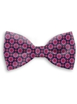 Navy and Pink Floral Sartorial Silk Bow Tie | Bow Ties Collection | Sam's Tailoring Fine Men Clothing