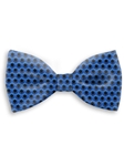 Blue With Black Sartorial Handmade Silk Bow Tie | Bow Ties Collection | Sam's Tailoring Fine Men Clothing