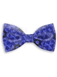 Sky Blue & Black Sartorial Handmade Silk Bow Tie | Bow Ties Collection | Sam's Tailoring Fine Men Clothing