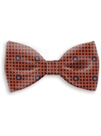 Orange & Black Sartorial Handmade Silk Bow Tie | Bow Ties Collection | Sam's Tailoring Fine Men Clothing