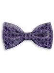 Black and Violet Sartorial Handmade Silk Bow Tie | Bow Ties Collection | Sam's Tailoring Fine Men Clothing