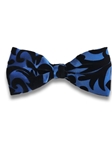 Black and Blue Silk and Fine Velvet Bow Tie | Bow Ties Collection | Sam's Tailoring Fine Men Clothing