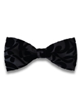 Black Solid Colour Silk With Velvet Bow Tie | Bow Ties Collection | Sam's Tailoring Fine Men Clothing