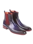 Purple & Navy Chelsea Fine Men's Boot | Fine Men Spring Boots | Sam's Tailoring Fine Men Clothing