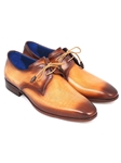 Brown & Camel Hand Painted Derby Shoe| Fine Men Derby Shoes | Sam's Tailoring Fine Men Clothing