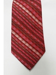 Red, Grey, Black & Cream Stripes Silk Tie | Jane Barnes Silk Ties | Sam's Tailoring Fine Men's Clothing