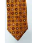 Orange With Multi Color Design Silk Tie | Jane Barnes Silk Ties | Sam's Tailoring Fine Men's Clothing