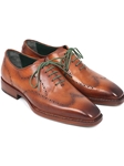 Camel Brown Goodyear Welted Wingtip Oxford | Men's Oxford Shoes Collection | Sam's Tailoring Fine Men Clothing