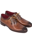Camel & Brown Medallion Toe Men Oxford | Men's Oxford Shoes Collection | Sam's Tailoring Fine Men Clothing
