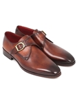Brown & Camel Single Monkstrap Dress Shoe | Handmade Monk Straps Shoes | Sam's Tailoring Fine Men Clothing