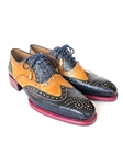 Genuine Iguana & Leather Wingtip Men's Oxford | Hand Made Exotic Skins Shoes | Sam's Tailoring Fine Men Clothing
