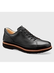 Black Full Glove Leather With Black Sole Dress Shoe | Men's Spring Dress Shoes | Sam's Tailoring Fine Men Clothing
