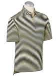 Canary XH2O Feed Stripe Short Sleeve Polo Shirt | Bobby Jones Polos Collection | Sam's Tailoring Fine Men Clothing