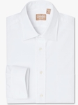 White Pinpoint Medium Spread Dress Shirt | Dress Shirts Collection | Sam's Tailoring Fine Men Clothing
