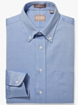 Blue Pinpoint Button Down Men Dress Shirt | Dress Shirts Collection | Sam's Tailoring Fine Men Clothing
