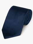 Navy Diagonal Woven Twill Silk Tie | Fine Ties Collection | Sam's Tailoring Fine Men Clothing