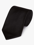 Black Diagonal Woven Twill Silk Tie | Fine Ties Collection | Sam's Tailoring Fine Men Clothing