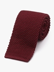Burgundy Men Classic Silk Knit Tie | Fine Ties Collection | Sam's Tailoring Fine Men Clothing