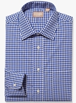 Navy Medium Spread Gingham Big And Tall Shirt| Big And Tall Shirts Collection | Fine Men Clothing