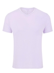 Lavender V-Neck Modal Short Sleeve T-Shirt | Polos Collection |Sam's Tailoring Fine Men's Clothing
