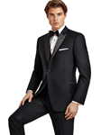 Black Super 120's Wool Jackson Men's Tuxedo | Ike Behar Tuxedos | Fine Men's Clothing